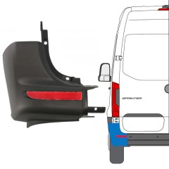 Vogal odbijača z odsevnikom za Mercedes Sprinter 2018- / Leva / Komplet 14950