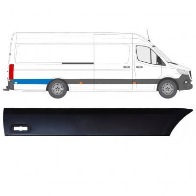 Obloga stranskega dela zadnjega blatnika za Mercedes Sprinter 2018- / Desna 12942