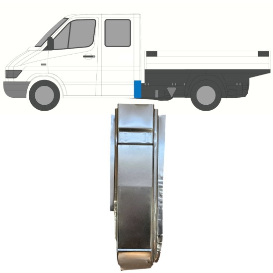 Popravni panel zadnjega vogala za Mercedes Sprinter 1995-2006 / Leva 16399