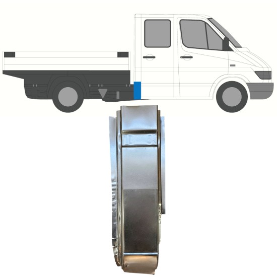 Popravni panel zadnjega vogala za Mercedes Sprinter 1995-2006 / Desna 16398