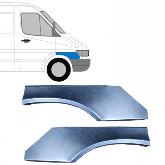 Popravni panel prednjega blatnika za Mercedes Sprinter 1995-2000 / Levo+Desno / Komplet 10151