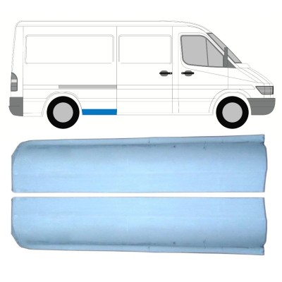 Popravni panel sprednjega dela zadnjega blatnika za Mercedes Sprinter 1995-2006 / Levo+Desno / Komplet 9861