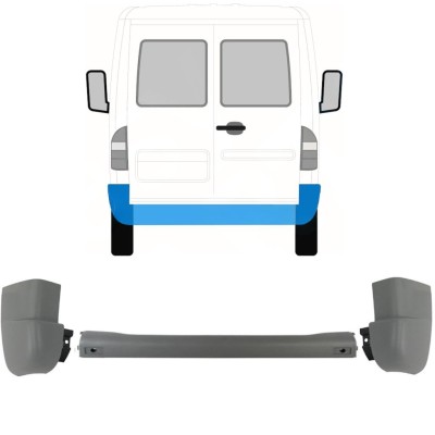 Zadnji odbijač za Mercedes Sprinter 1995-2006 / Komplet 9718