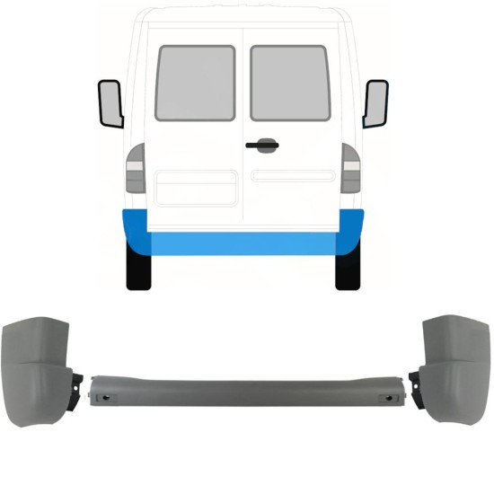 Zadnji odbijač za Mercedes Sprinter 1995-2006 / Komplet 9718