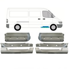 Notranji prag, krilo in sprednji popravni panel stopnice za Mercedes Sprinter 1995-2006 / Komplet 10534