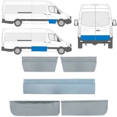 Zunanji popravni panel vrat za Volkswagen Crafter 2005-2017 / Levo+Desno / Komplet 14206