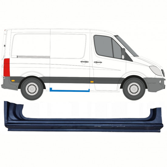 Popravni panel praga drsnih vrat za Mercedes Sprinter 2006- / SWB / Desna 8548