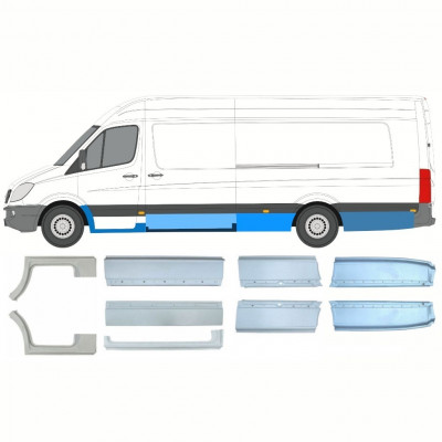 Set popravnih panelov za Mercedes Sprinter 2006- / XLWB / Levo+Desno /  10478