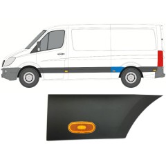 Obloga stranskega dela zadnjega blatnika z lučjo za Mercedes Sprinter 2006-2018 / Leva / Komplet 10018