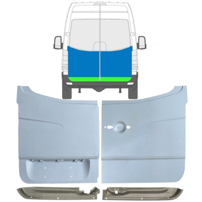 Popravni panel zadnjih vrat za Mercedes Sprinter 2006-2018 / Komplet 10517