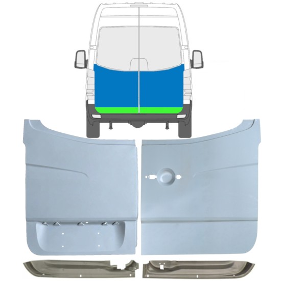 Popravni panel zadnjih vrat za Volkswagen Crafter 2005-2017 / Komplet 14487