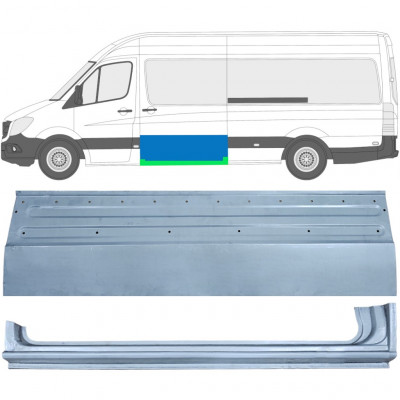 Popravni panel drsnih vrat in praga za Mercedes Sprinter 2006- / Leva / Komplet 11960