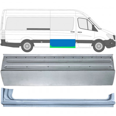 Popravni panel drsnih vrat in praga za Mercedes Sprinter 2006- / Desna / Komplet 11959