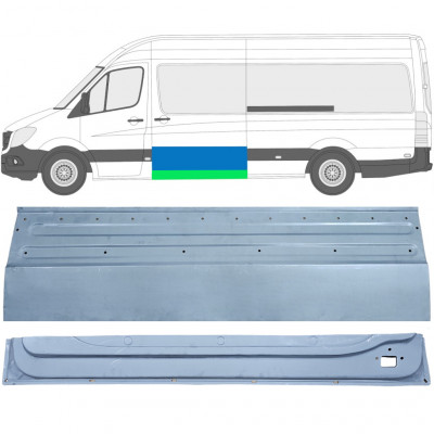 Zunanji spodnji popravni panel drsnih vrat za Mercedes Sprinter 2006- / Leva /  11962