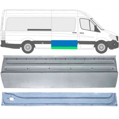 Zunanji spodnji popravni panel drsnih vrat za Mercedes Sprinter 2006- / Desna / Komplet 11961