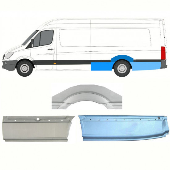 Bok delni za Mercedes Sprinter 2006- / XLWB / Leva / Komplet 8720