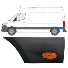 Obloga stranskega dela zadnjega blatnika z lučjo za Mercedes Sprinter 2018- / Leva / Komplet 12967