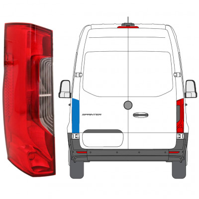 Zadnja luč za Mercedes Sprinter 2018- / Leva 12924