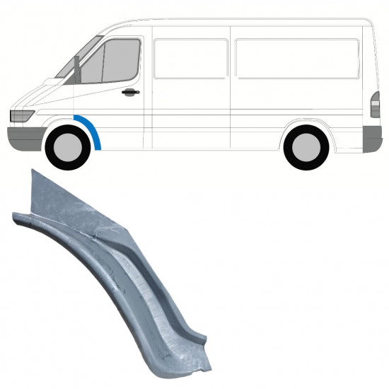 Notranji popravni panel sprednjega blatnika za Mercedes Sprinter 1995-2006 / Leva 11898