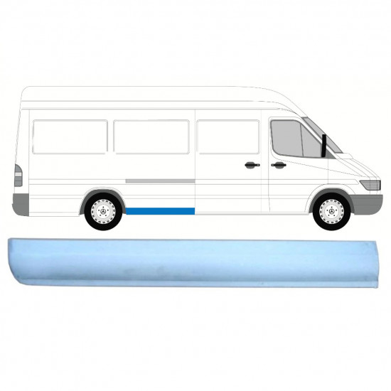 Popravni panel spodnjega dela zadnjega blatnika za Mercedes Sprinter 1995- / LWB / Desna 8138