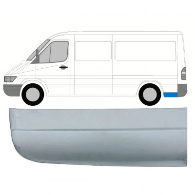 Popravni panel spodnjega zadnjega blatnika za Mercedes Sprinter 1995- / MWB / Leva 8145