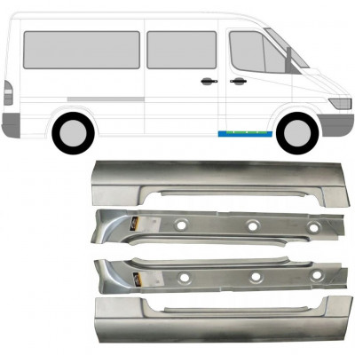 Notranji in zunanji popravni panel sprednjega praga za Mercedes Sprinter 1995-2006 / Komplet 10435