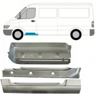 Notranji prag, krilo in sprednji popravni panel stopnice za Mercedes Sprinter 1995-2006 / Leva / Komplet 10530