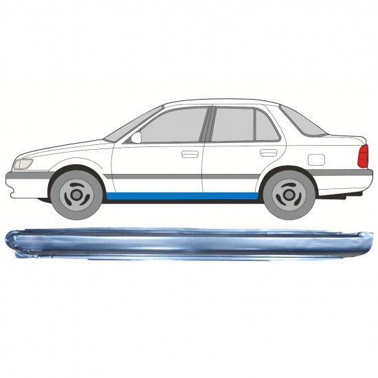 Prag za Nissan Sunny N14 1991-1994 / Leva 11056