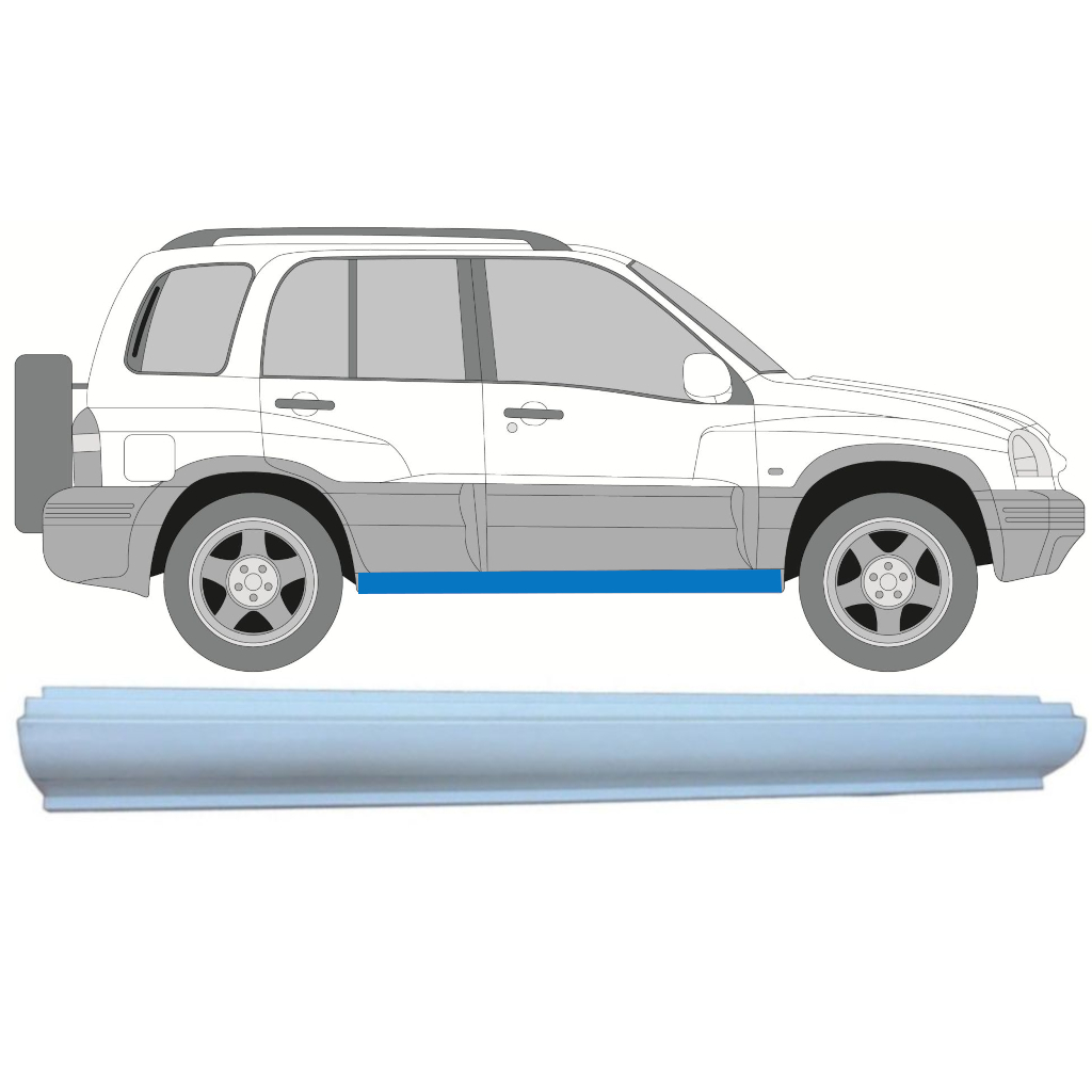 Prag Za Suzuki Grand Vitara 1997-2005 / Levo = Desno (Simetrično) 9062