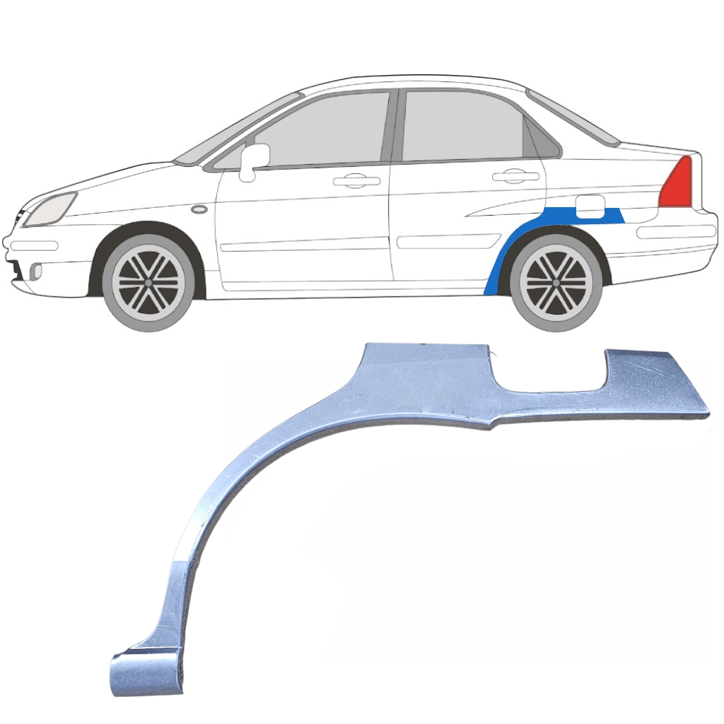 Bok Delni Za Suzuki Liana 2001-2007 / Leva 5204