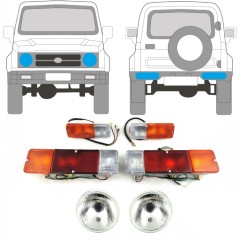 Žaromet + smernik + luč za Suzuki Samurai 1981- / Levo+Desno / Komplet 12654