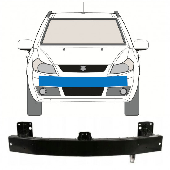 Ojačitev sprednjega odbijača / nosilec za Fiat Sedici Suzuki Sx4 2006-2013 8837