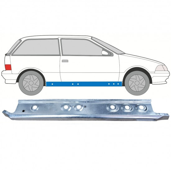 Notranji popravni panel praga za Suzuki Swift 1988-2004 / Desna 12822