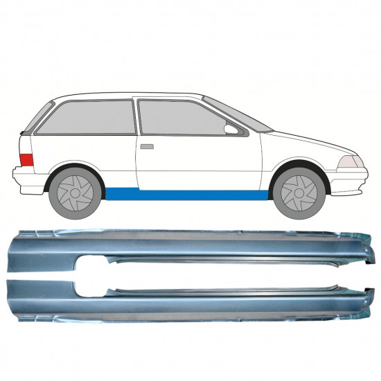 Prag za Suzuki Swift 1988-2004 / Levo+Desno / Komplet 9846