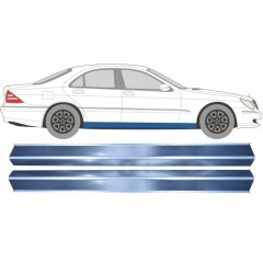 Prag za Mercedes S-Class W220 1998-2005 / Levo = Desno (simetrično) / Komplet 10487