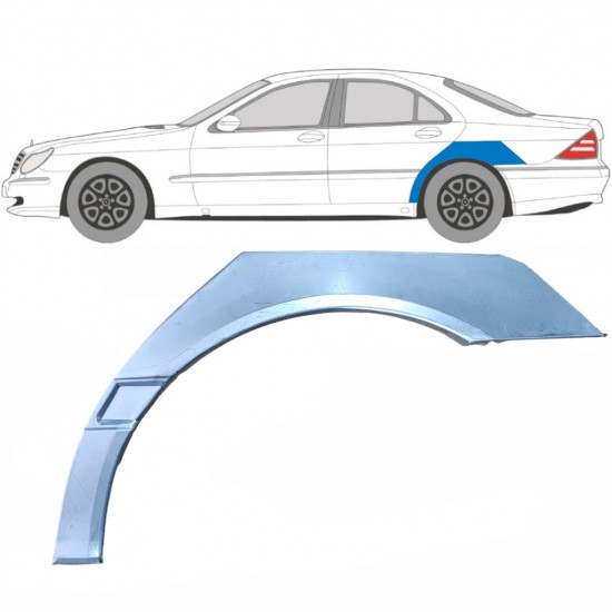 Bok delni za Mercedes S-class 1998-2005 / Leva 5099