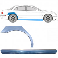 Reparaturni del praga in zadnjega blatnika za Jaguar S-Type 1999-2007 / Desna / Komplet 12623