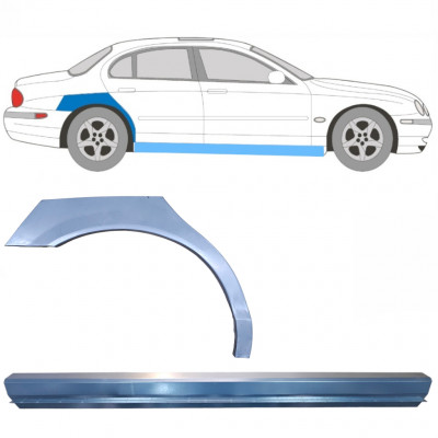 Reparaturni del praga in zadnjega blatnika za Jaguar S-Type 1999-2007 / Desna / Komplet 12623