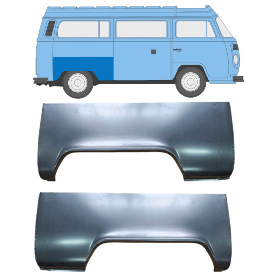 Bok delni za VW Transporter T2 1967-1979 / Levo+Desno / Komplet 10506