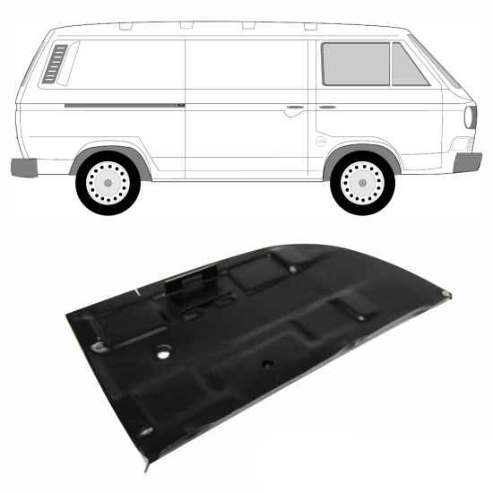 Popravni panel za držalo baterije za Volkswagen Transporter T3 1979-1992 10808
