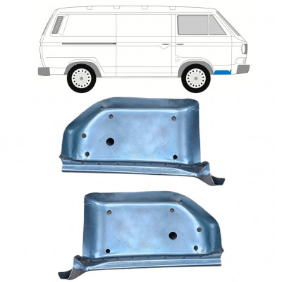 Popravni panel sprednje stopnice za VW Transporter T3 1979-1992 / Levo+Desno / Komplet 9781