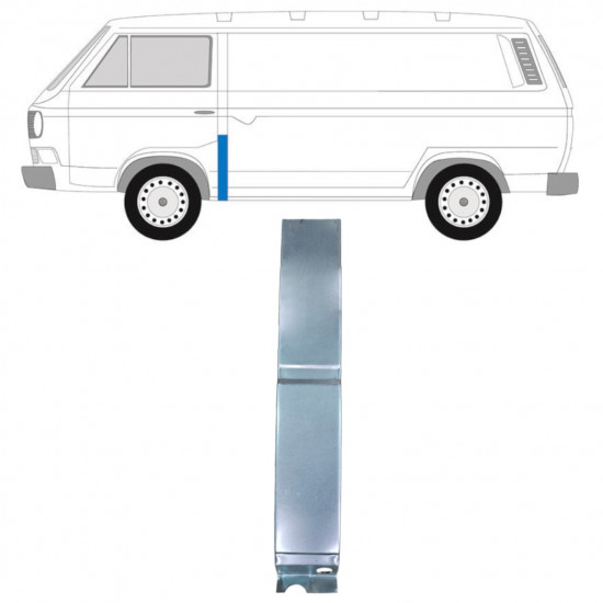 Popravni panel stebrička za VW Transporter T3 1979-1992 / Leva 11626