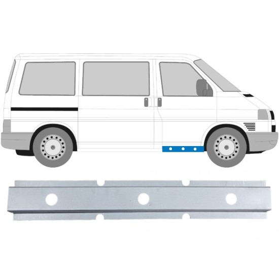 Notranji popravni panel praga sprednjih vrat za Volkswagen Transporter T4 1990-2003 / Levo = Desno (simetrično) 17273