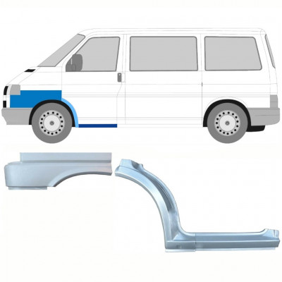 Popravni panel praga in sprednjega ter zadnjega blatnika za VW Transporter T4 1990- / Leva / Komplet 10040