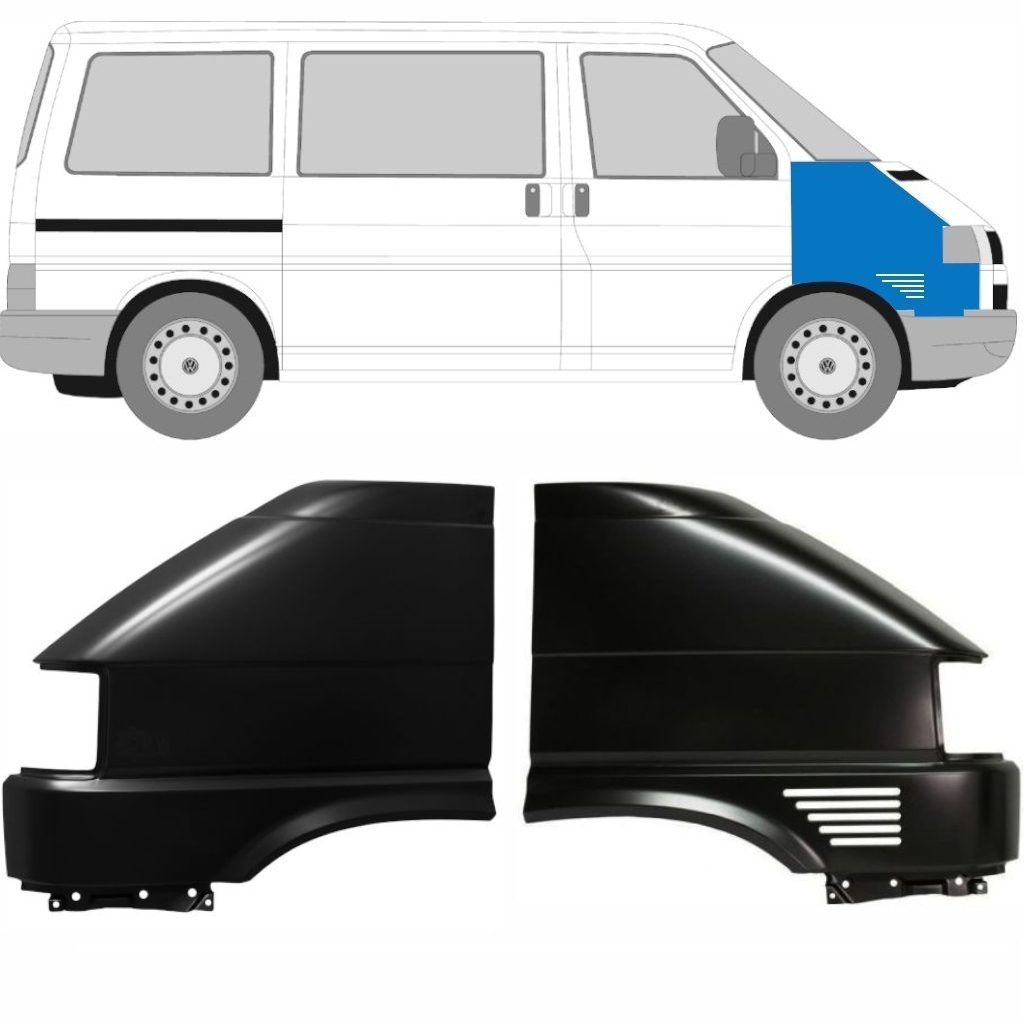 Sprednji Blatnik Za Volkswagen Transporter T4 1996-2003 / Levo+Desno / Komplet 10583