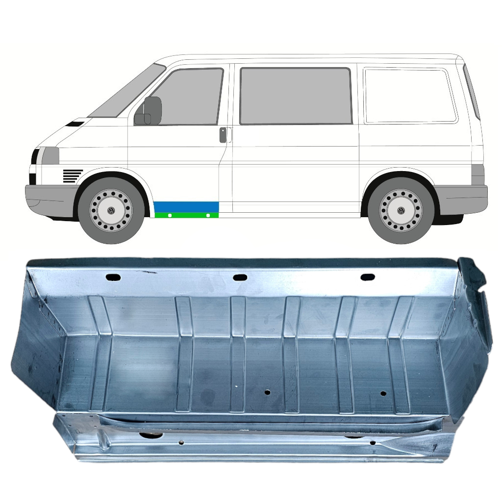 Popravni Panel Praga Sprednje Stopnice Za Vw Transporter T4 1990-2003 / Leva 9023