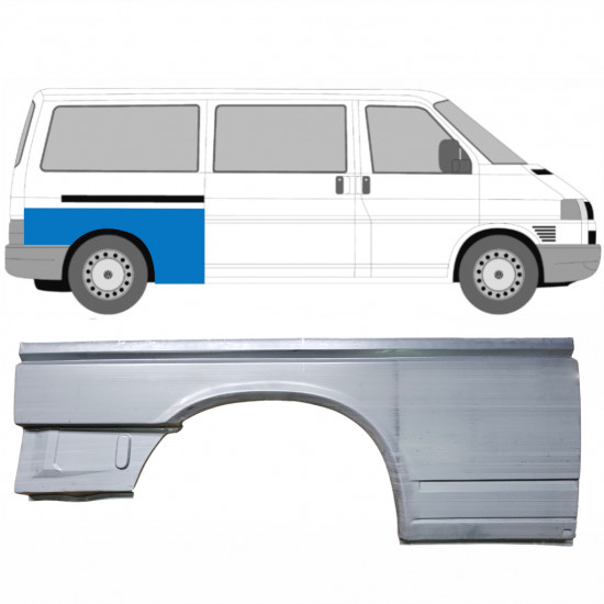 Bok delni za VW Transporter T4 1990-2003 / LWB / Desna 7148