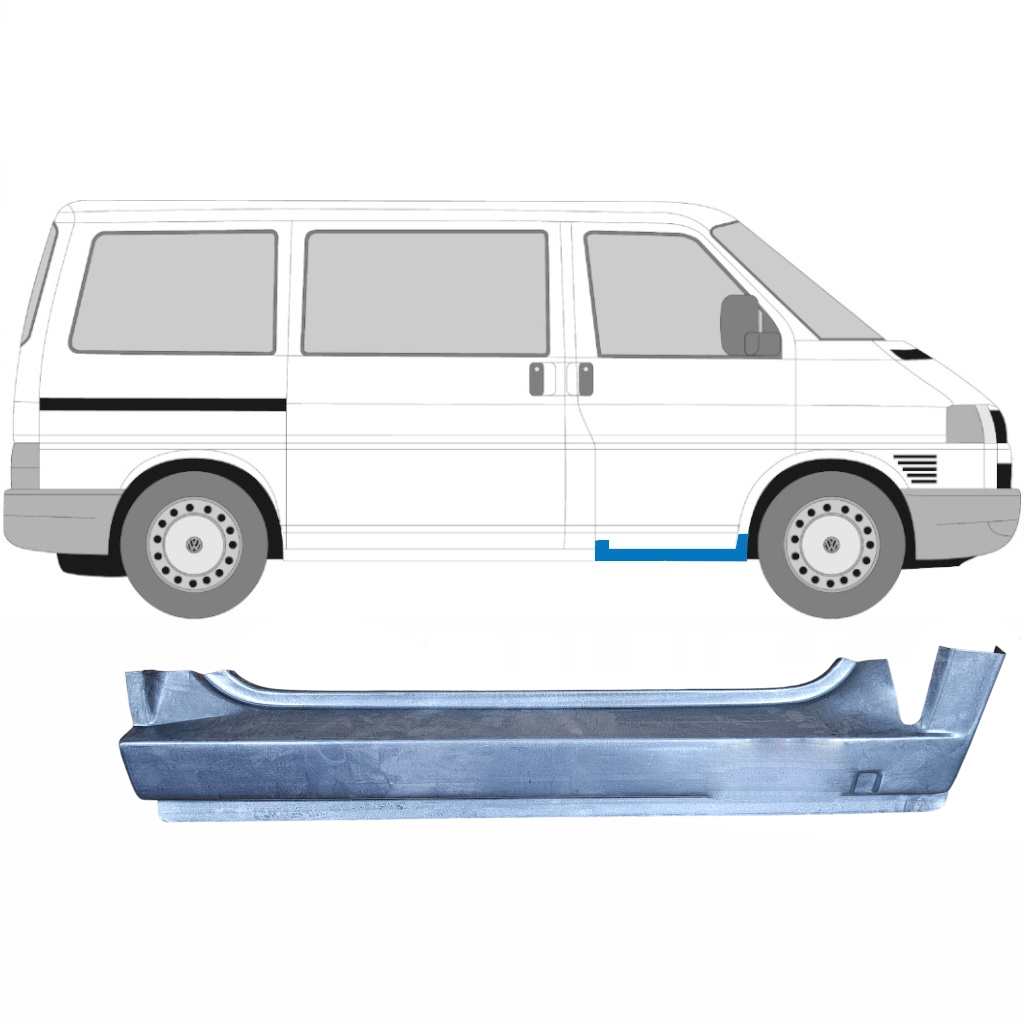 Popravni Panel Praga Sprednjih Vrat Za Volkswagen Transporter T4 1990-2003 / Desna 5366