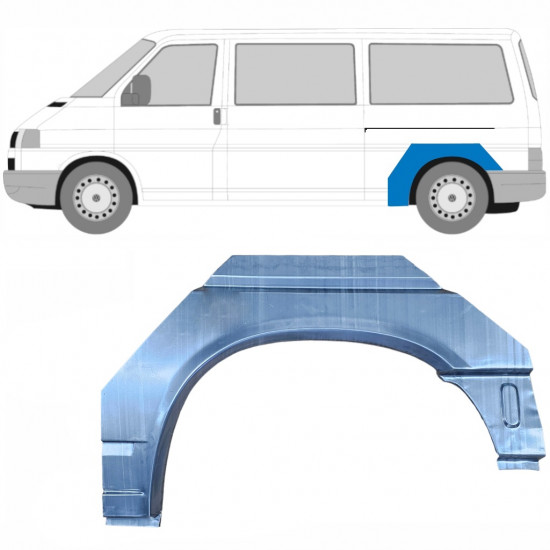 Bok delni za VW Transporter T4 1990-2003 / LWB / Leva 5352