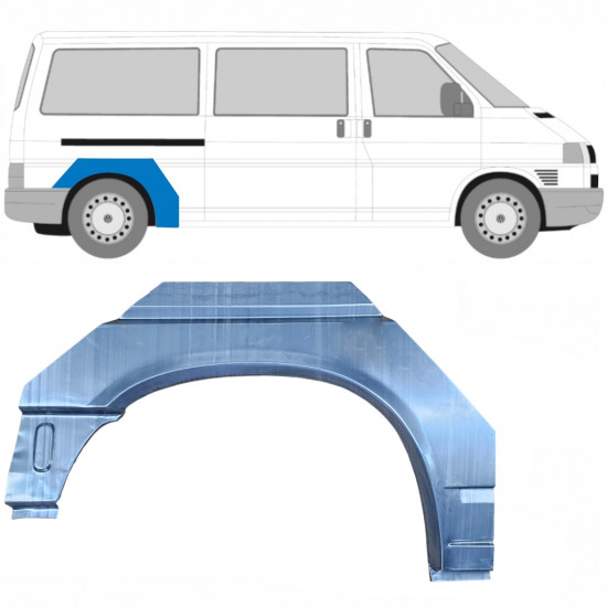 Bok delni za VW Transporter T4 1990-2003 / LWB / Desna 5353